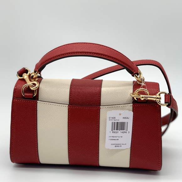 Coach Tilly Satchel 23 Red/Chalk - Picture 4 of 12